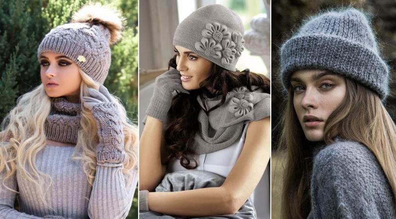 Модные вязанные шапки осень-зима 2021-2022